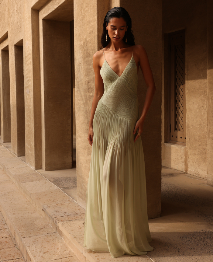 Платье Silk Olive