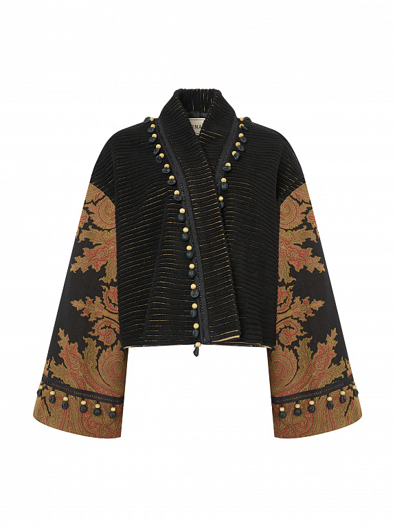 Укороченное кимоно с объёмными рукавами